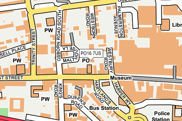 PO16 7US map - OS OpenMap – Local (Ordnance Survey) PO16 7US map - OS OpenMap – Local (Ordnance Survey)