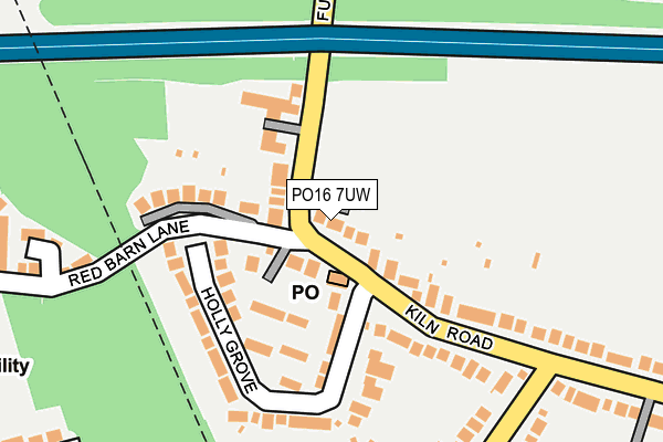 PO16 7UW map - OS OpenMap – Local (Ordnance Survey) PO16 7UW map - OS OpenMap – Local (Ordnance Survey)