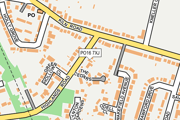PO16 7XJ map - OS OpenMap – Local (Ordnance Survey) PO16 7XJ map - OS OpenMap – Local (Ordnance Survey)