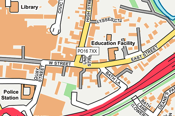 PO16 7XX map - OS OpenMap – Local (Ordnance Survey) PO16 7XX map - OS OpenMap – Local (Ordnance Survey)