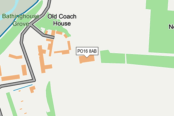 PO16 8AB map - OS OpenMap – Local (Ordnance Survey) PO16 8AB map - OS OpenMap – Local (Ordnance Survey)