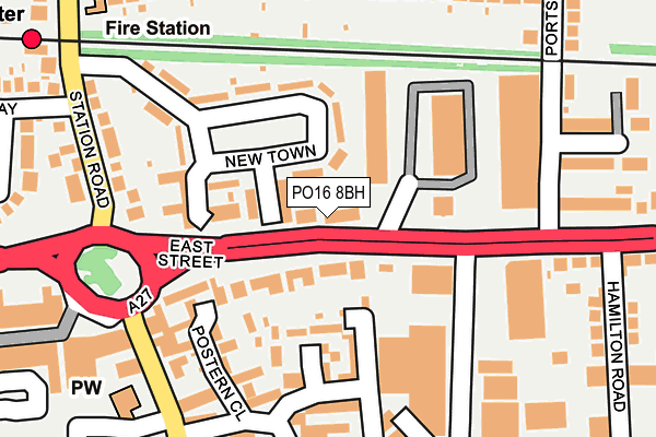 PO16 8BH map - OS OpenMap – Local (Ordnance Survey) PO16 8BH map - OS OpenMap – Local (Ordnance Survey)