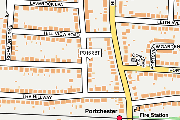 PO16 8BT map - OS OpenMap – Local (Ordnance Survey) PO16 8BT map - OS OpenMap – Local (Ordnance Survey)