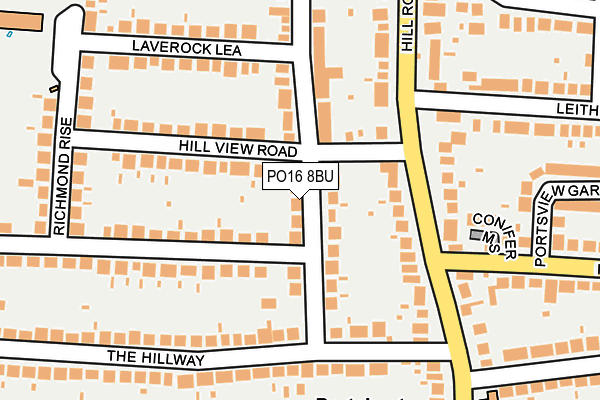 PO16 8BU map - OS OpenMap – Local (Ordnance Survey) PO16 8BU map - OS OpenMap – Local (Ordnance Survey)