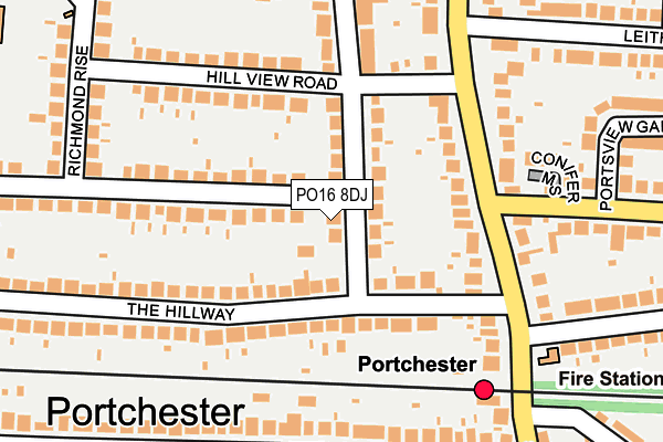 PO16 8DJ map - OS OpenMap – Local (Ordnance Survey) PO16 8DJ map - OS OpenMap – Local (Ordnance Survey)