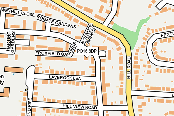 PO16 8DP map - OS OpenMap – Local (Ordnance Survey) PO16 8DP map - OS OpenMap – Local (Ordnance Survey)