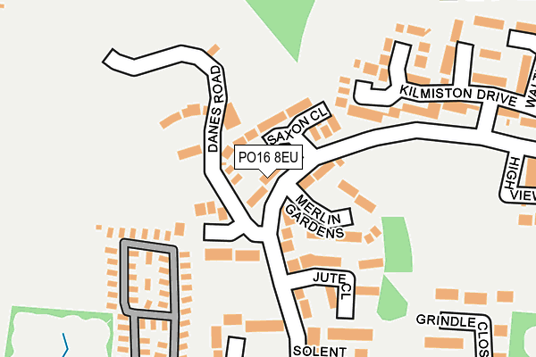 PO16 8EU map - OS OpenMap – Local (Ordnance Survey) PO16 8EU map - OS OpenMap – Local (Ordnance Survey)