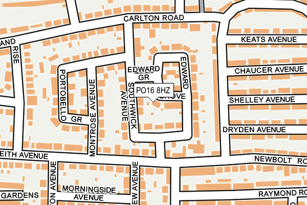 PO16 8HZ map - OS OpenMap – Local (Ordnance Survey) PO16 8HZ map - OS OpenMap – Local (Ordnance Survey)