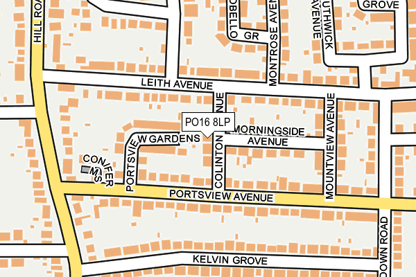 PO16 8LP map - OS OpenMap – Local (Ordnance Survey) PO16 8LP map - OS OpenMap – Local (Ordnance Survey)