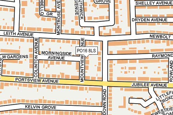 PO16 8LS map - OS OpenMap – Local (Ordnance Survey) PO16 8LS map - OS OpenMap – Local (Ordnance Survey)