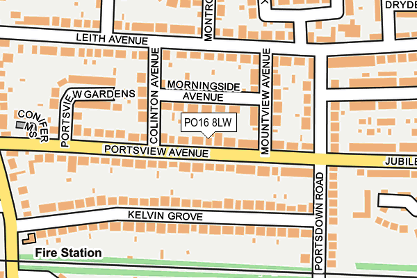 PO16 8LW map - OS OpenMap – Local (Ordnance Survey) PO16 8LW map - OS OpenMap – Local (Ordnance Survey)