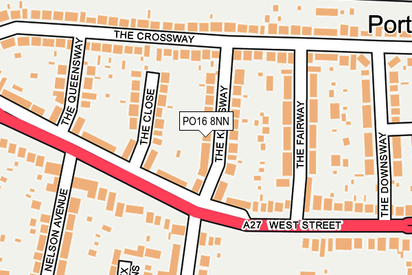 PO16 8NN map - OS OpenMap – Local (Ordnance Survey) PO16 8NN map - OS OpenMap – Local (Ordnance Survey)