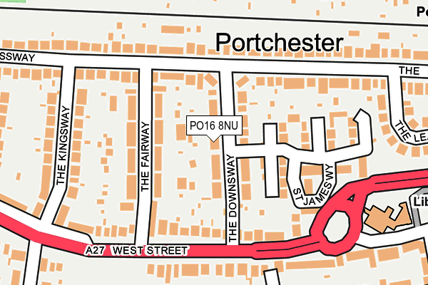 PO16 8NU map - OS OpenMap – Local (Ordnance Survey) PO16 8NU map - OS OpenMap – Local (Ordnance Survey)