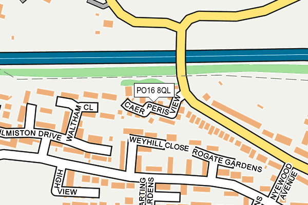 PO16 8QL map - OS OpenMap – Local (Ordnance Survey) PO16 8QL map - OS OpenMap – Local (Ordnance Survey)