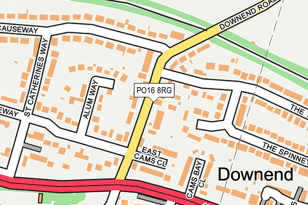 PO16 8RG map - OS OpenMap – Local (Ordnance Survey) PO16 8RG map - OS OpenMap – Local (Ordnance Survey)