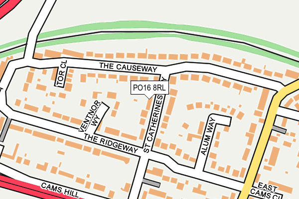 PO16 8RL map - OS OpenMap – Local (Ordnance Survey) PO16 8RL map - OS OpenMap – Local (Ordnance Survey)
