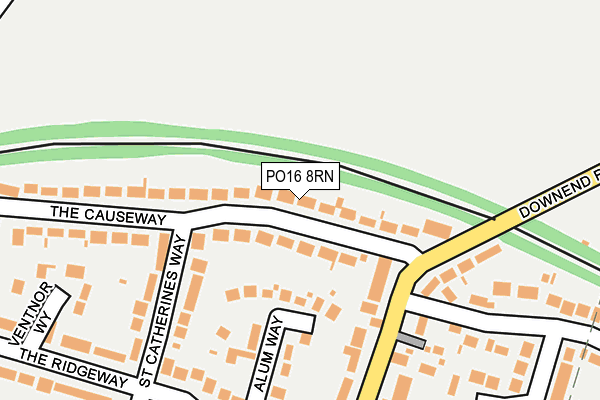 PO16 8RN map - OS OpenMap – Local (Ordnance Survey) PO16 8RN map - OS OpenMap – Local (Ordnance Survey)