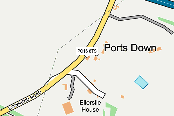 PO16 8TS map - OS OpenMap – Local (Ordnance Survey) PO16 8TS map - OS OpenMap – Local (Ordnance Survey)