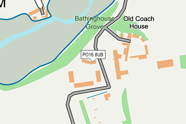 PO16 8UB map - OS OpenMap – Local (Ordnance Survey) PO16 8UB map - OS OpenMap – Local (Ordnance Survey)