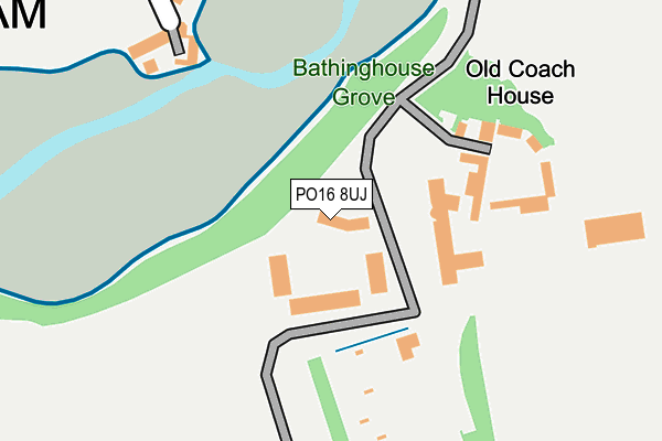 PO16 8UJ map - OS OpenMap – Local (Ordnance Survey) PO16 8UJ map - OS OpenMap – Local (Ordnance Survey)