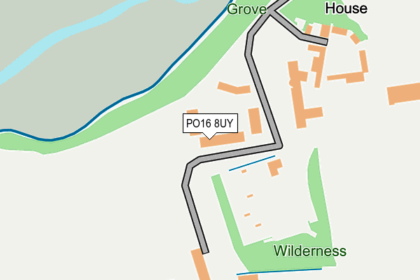 PO16 8UY map - OS OpenMap – Local (Ordnance Survey) PO16 8UY map - OS OpenMap – Local (Ordnance Survey)