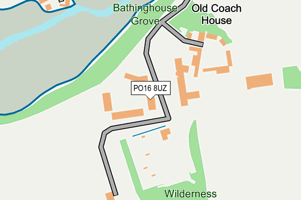 PO16 8UZ map - OS OpenMap – Local (Ordnance Survey) PO16 8UZ map - OS OpenMap – Local (Ordnance Survey)