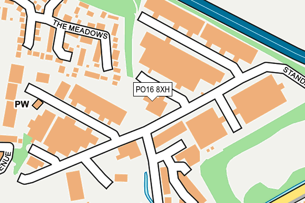 PO16 8XH map - OS OpenMap – Local (Ordnance Survey) PO16 8XH map - OS OpenMap – Local (Ordnance Survey)