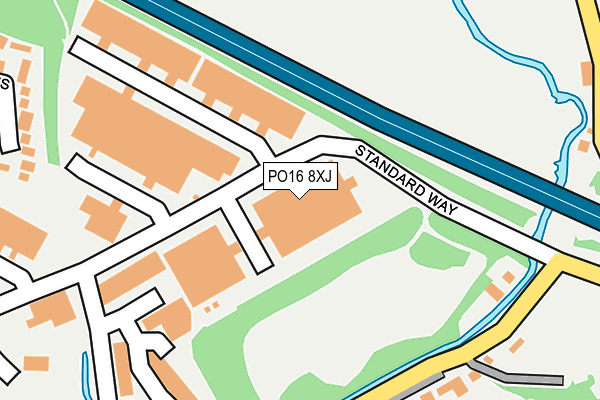 PO16 8XJ map - OS OpenMap – Local (Ordnance Survey) PO16 8XJ map - OS OpenMap – Local (Ordnance Survey)