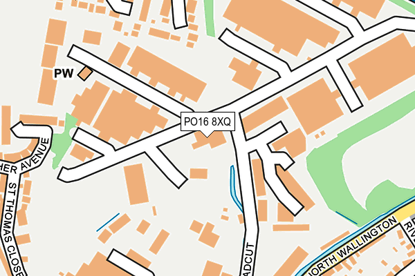 PO16 8XQ map - OS OpenMap – Local (Ordnance Survey) PO16 8XQ map - OS OpenMap – Local (Ordnance Survey)