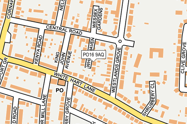 PO16 9AQ map - OS OpenMap – Local (Ordnance Survey) PO16 9AQ map - OS OpenMap – Local (Ordnance Survey)