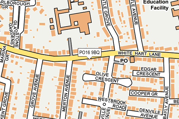 PO16 9BQ map - OS OpenMap – Local (Ordnance Survey) PO16 9BQ map - OS OpenMap – Local (Ordnance Survey)