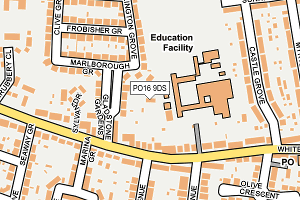 PO16 9DS map - OS OpenMap – Local (Ordnance Survey) PO16 9DS map - OS OpenMap – Local (Ordnance Survey)