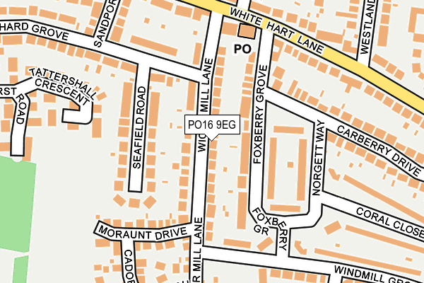 PO16 9EG map - OS OpenMap – Local (Ordnance Survey) PO16 9EG map - OS OpenMap – Local (Ordnance Survey)