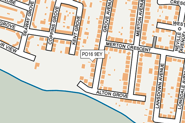 PO16 9EY map - OS OpenMap – Local (Ordnance Survey) PO16 9EY map - OS OpenMap – Local (Ordnance Survey)