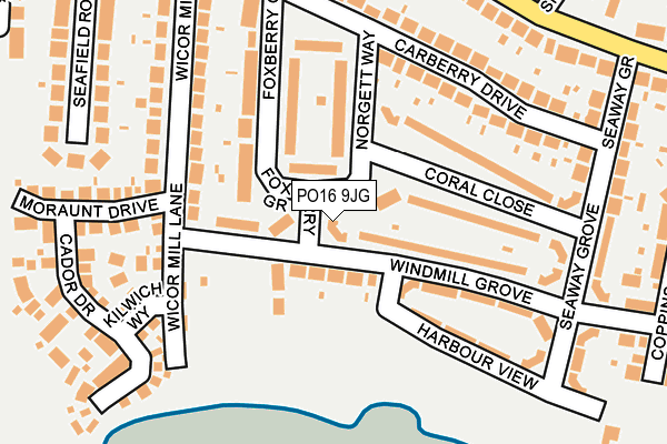 PO16 9JG map - OS OpenMap – Local (Ordnance Survey) PO16 9JG map - OS OpenMap – Local (Ordnance Survey)