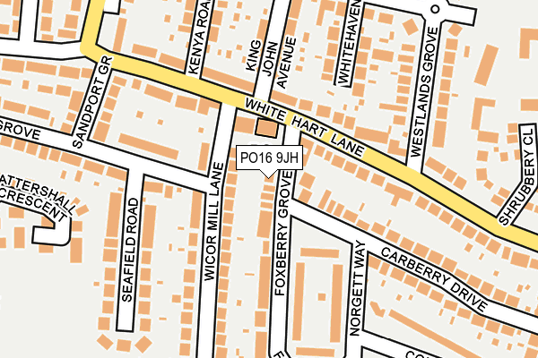 PO16 9JH map - OS OpenMap – Local (Ordnance Survey) PO16 9JH map - OS OpenMap – Local (Ordnance Survey)