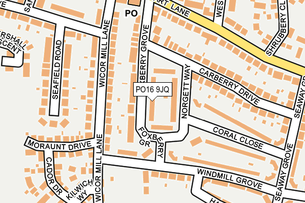 PO16 9JQ map - OS OpenMap – Local (Ordnance Survey) PO16 9JQ map - OS OpenMap – Local (Ordnance Survey)
