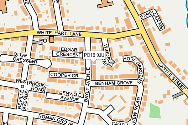 PO16 9JU map - OS OpenMap – Local (Ordnance Survey) PO16 9JU map - OS OpenMap – Local (Ordnance Survey)