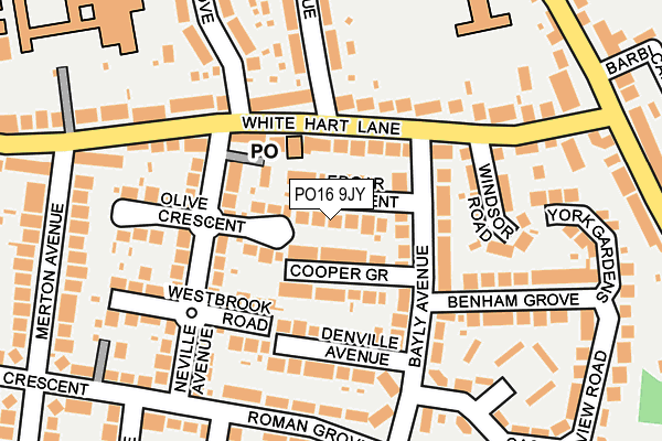 PO16 9JY map - OS OpenMap – Local (Ordnance Survey) PO16 9JY map - OS OpenMap – Local (Ordnance Survey)