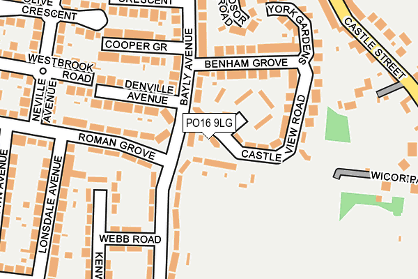 PO16 9LG map - OS OpenMap – Local (Ordnance Survey) PO16 9LG map - OS OpenMap – Local (Ordnance Survey)