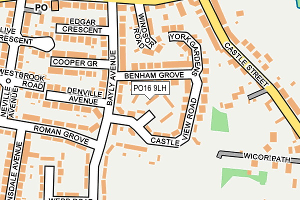 PO16 9LH map - OS OpenMap – Local (Ordnance Survey) PO16 9LH map - OS OpenMap – Local (Ordnance Survey)