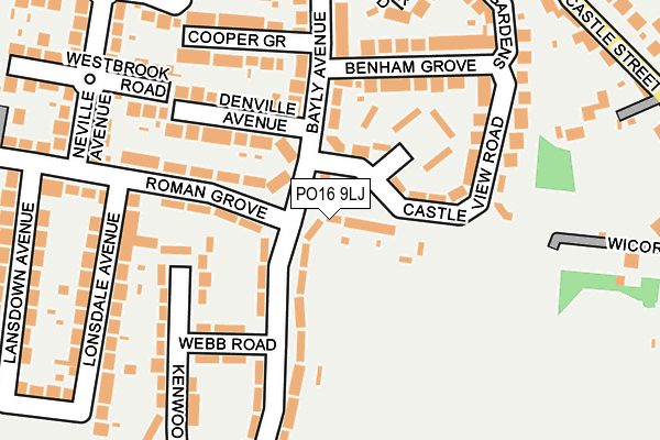 PO16 9LJ map - OS OpenMap – Local (Ordnance Survey) PO16 9LJ map - OS OpenMap – Local (Ordnance Survey)