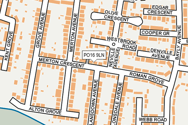 PO16 9LN map - OS OpenMap – Local (Ordnance Survey) PO16 9LN map - OS OpenMap – Local (Ordnance Survey)