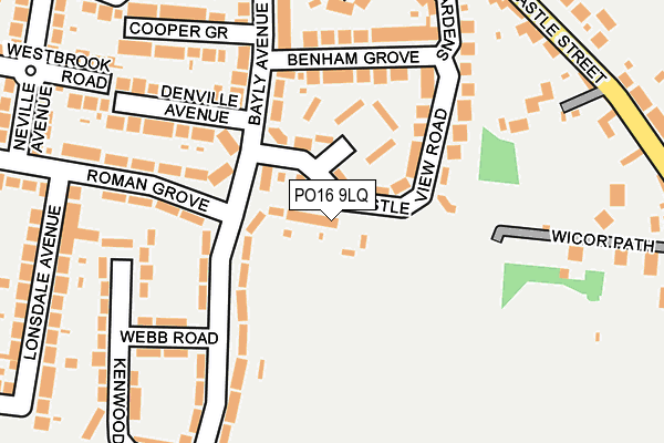 PO16 9LQ map - OS OpenMap – Local (Ordnance Survey) PO16 9LQ map - OS OpenMap – Local (Ordnance Survey)