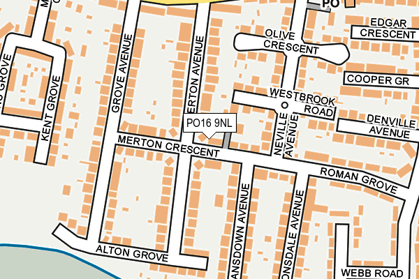 PO16 9NL map - OS OpenMap – Local (Ordnance Survey) PO16 9NL map - OS OpenMap – Local (Ordnance Survey)