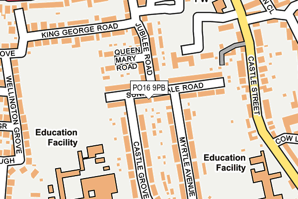 PO16 9PB map - OS OpenMap – Local (Ordnance Survey) PO16 9PB map - OS OpenMap – Local (Ordnance Survey)