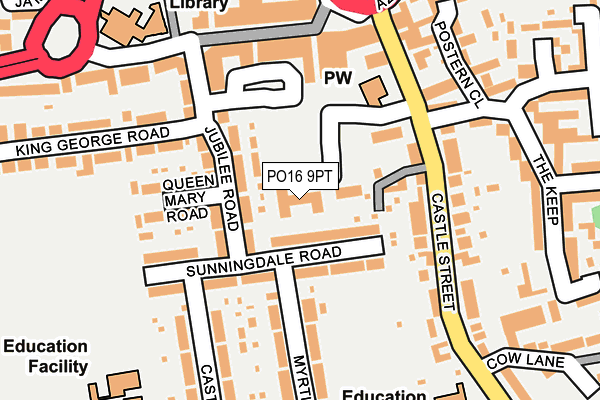 PO16 9PT map - OS OpenMap – Local (Ordnance Survey) PO16 9PT map - OS OpenMap – Local (Ordnance Survey)