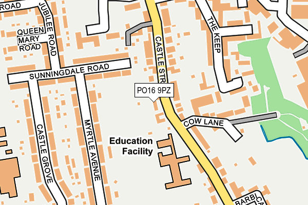 PO16 9PZ map - OS OpenMap – Local (Ordnance Survey) PO16 9PZ map - OS OpenMap – Local (Ordnance Survey)