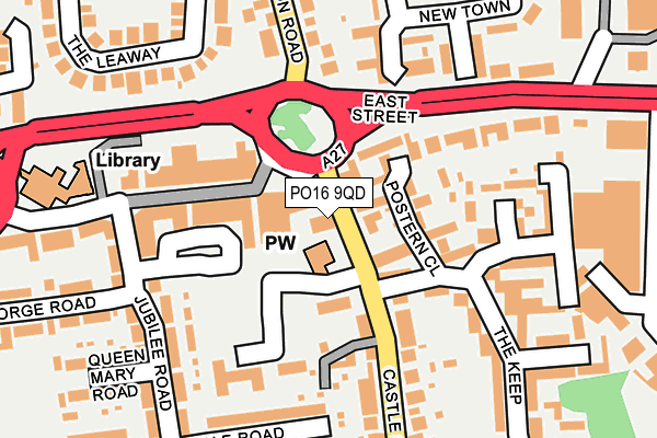 PO16 9QD map - OS OpenMap – Local (Ordnance Survey) PO16 9QD map - OS OpenMap – Local (Ordnance Survey)
