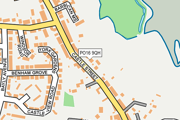 PO16 9QH map - OS OpenMap – Local (Ordnance Survey) PO16 9QH map - OS OpenMap – Local (Ordnance Survey)